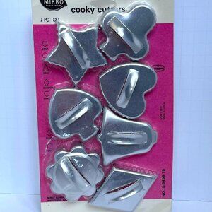 Mirro Aluminum Vintage Cookie Cutters 7-Piece Set NIP